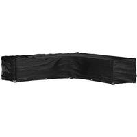 Berkfield Home L-Shaped Garden Furniture Cover 20 Eyelets 300x300x70 cm in Black | Size: 300 x 300 x 70 cm