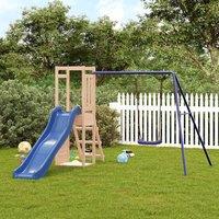 Berkfield Home Outdoor Playset Solid Wood Pine in Brown