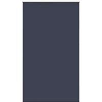 Berkfield Home Roller Blind Blackout Marine 140x210 cm Fabric Width 136.6 cm Polyester in Blue