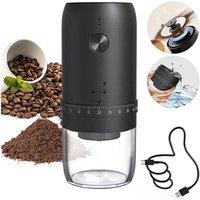 Dragodirect Portable Electric Coffee Grinder Conical Bean Grinding in Black