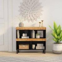 Berkfield Home Side Cabinet 85x33x75 cm Solid Wood Mango in Brown | Size: 85 x 33 x 75 cm