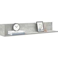 Berkfield Home Wall Shelves 2 pcs Concrete Grey 100x16.5x16.5 cm Engineered Wood