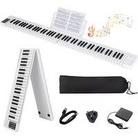 Costway Foldable 88-Key Digital Piano Portable Electric Full-Size Keys Piano Keyboard