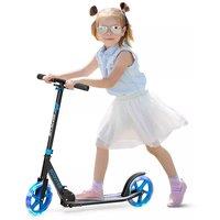Costway Folding Kick Scooter 2 Flash Wheels Scooter W/ Adjustable Handlebar