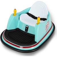 Gymax Bumper Car Ride On Toy With Music Remote Control & Flashing Lights in Green
