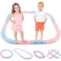 Gymax 20 PCS Stepping Stones Wavy Balance Beams With Textured Surface
