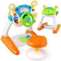 Gymax Interactive Simulation Driving Educational Toy With Stool Birthday Gift