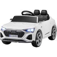 Gymax 12V Electric Ride on Car Licensed Audi Toy Vehicle With Remote-White in White