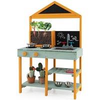 Costway Mud Kitchen Outdoor Kitchen Playset Pretend Play Kitchen Toy