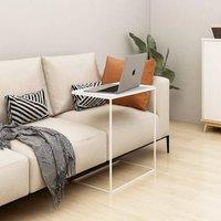 Berkfield Home Side Table White 55x35x66 cm Engineered Wood | Size: 55 x 35 x 66 cm