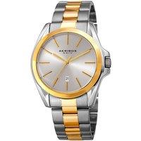 Akribos AK948 Casual Watch Round Case in Silver