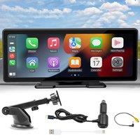 Hinsinc 4K Touch Screen Car Bluetooth FM Wireless Apple CarPlay Android Auto in Black