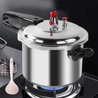Hinsinc 3 Litre Home Dual Handle aluminum Pressure Cooker Kitchen Catering Cookware UK in Silver