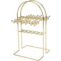 Hinsinc 24-Piece Cutlery Dinner Set - Gold Stainless Steel with Marble Handles