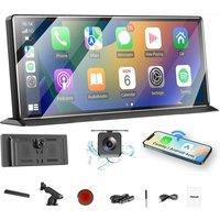 Hinsinc 11.3 Portable 4K Touch Dash cam Car Stereo Wireless in Black