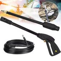 Kelvenix M14 High Pressure Power Washer Spray Gun Wash Wand 8M Hose kit in Black