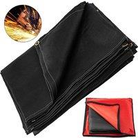 SPETLEK Welding Blanket Fiberglass Blanket 6 x 10 FT in Black