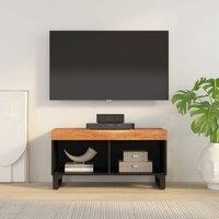 Berkfield Home TV Cabinet 85x33x43.5 cm Solid Wood Acacia in Brown