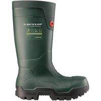 Dunlop FIELDPRO THERMO+ Safety Wellington Boots in Green | Size: 6