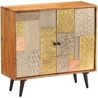 Berkfield Home Sideboard 80x30x75 cm Solid Acacia Wood | Size: 80 x 30 x 75 cm