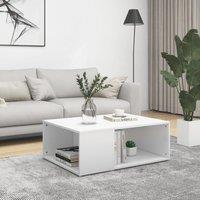 Berkfield Home Coffee Table White 90x67x33 cm Engineered Wood | Size: 90 x 67 x 33 cm