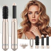 INMTFEI Hot Air Brush Dryer Set 5 in 1 Interchangeable Heads Gold