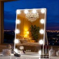 INMTFEI White Hollywood Vanity Makeup Mirror with 12 Bulbs 30x41cm | Size: 30x41 cm