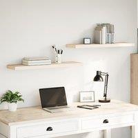 Berkfield Home Floating Shelves 2 pcs 90x23.5x4 cm Engineered Wood in Brown