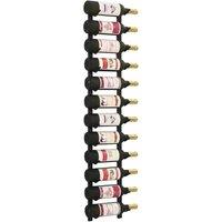 Berkfield Home Wall Mounted Wine Rack for 12 Bottles Black Iron