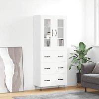 Berkfield Home Highboard White 69.5x34x180 cm Engineered Wood