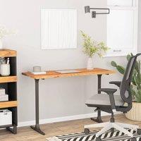 Berkfield Home Desk Top 110x60x2.5 cm Rectangular Solid Wood Acacia in Brown
