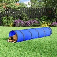 Berkfield Home Dog Tunnel Blue 40x200 cm Polyester