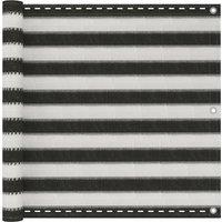 Berkfield Home Balcony Screen HDPE 90x300 cm Anthracite & White in Black