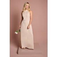 Coast Girl's Teen Halterneck Bridesmaid Dress in Champagne | Size: 10-11 Years