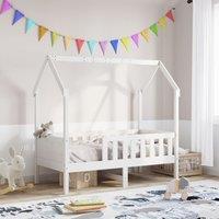 Berkfield Home Kids' House Bed Frame without Mattress White 80x160 cm Pine