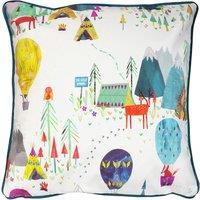 Prestigious Textiles Away We Go Printed Piped Kids Cushion | Size: 55 cm x 55 cm