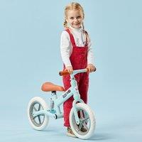 HOMCOM 12" Kids Balance Bike No Pedal Bicycle EVA Tire Adjustable Seat 2-5 Years in Blue