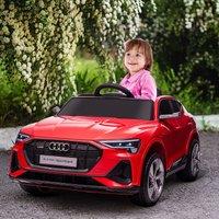 HOMCOM 12V Kids Electric Ride-On Car/ w Remote Control, Lights, Music in Red