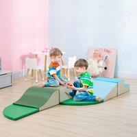 HOMCOM 6 Piece Soft Play Equipmemt for Kids Climb & Crawl