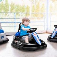 HOMCOM 6V Kids Bumper Car 360 Rotation Spin Electric Car for 18-48 Months in Black