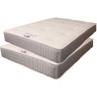 Knight Sleep Kids Twin 2x 3FT Single Sprung Tufted Bunk Bed Mattress in Grey