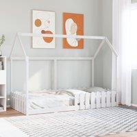 Berkfield Home Kids' House Bed Frame without Mattress White 90x200 cm