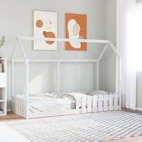 Berkfield Home Kids' House Bed Frame without Mattress White 80x200 cm