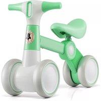 Costway Baby Balance Bike 4 Wheels Child Bicycle Toddlers Riding Toy No Pedal in Green