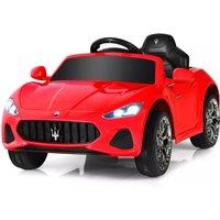 Costway 12V Kids Electric Ride On Car Licensed Battery Powered Vehicle Remote Control in Red