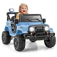 Costway 12V Kids Ride on Truck Battery Powered Toy Vehicle w/Remote Control in Navy