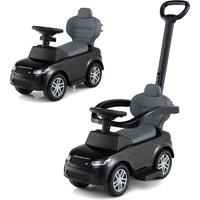 Costway 3 in 1 Push Car Toddlers Licensed Land Rover Discovery Ride on Toy in Black
