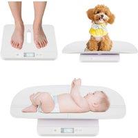 Costway Baby Weight Scale Infant Scale w/Detachable Tray for Body Weight in White