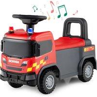 Costway Kids Ride On Push Car Licensed SCANIA Construction Truck Toy in Red