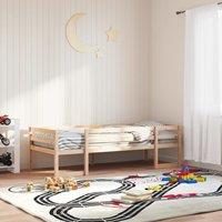 Berkfield Home Kids' Bed Frame without Mattress 75x190 cm Small Single Solid Wood Pine in Brown